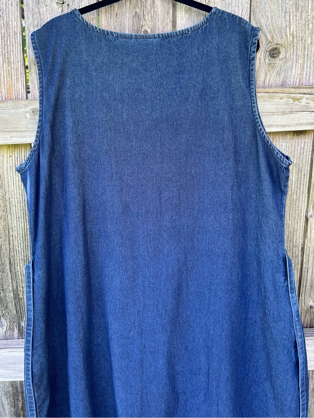 Vermont Country Store Dress Womens Plus Size 2X Denim Jumper Modest Maxi Dress - Picture 6 of 8